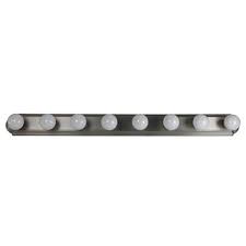 Shop wayfair for the best 48 inch bathroom light bar. Sunlite 8 Lamp 48 Inch Vanity Globe Brushed Nickel Finish Bathroom Fixture Walmart Com Walmart Com