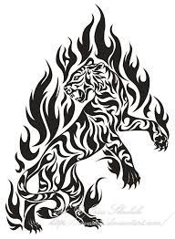 Flame Tiger Tribal Tattoo By Avestra Tribal Tiger Tattoo Tribal Animal Tattoos Tiger Tattoo Design