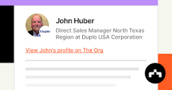 John Huber - Direct Sales Manager North Texas Region at Duplo USA ...