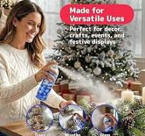 Amazon.com: Prextex 2 Pack Fake Snow Spray for Christmas ...
