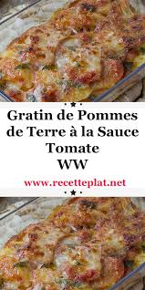 Gratin De Pommes De Terre A La Sauce Tomate Ww En 2020 Recettes De Cuisine Recette De Plat Recette Cuisine Facile