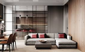 Two Modern Home Designs Woven With Red Orange And Gold In 2020 House Design Latest Living Room Designs Modern House Design