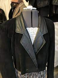 Black Bolero Suede Leather Free Shipping Size Med By Etsy Suede Leather Suede Leather