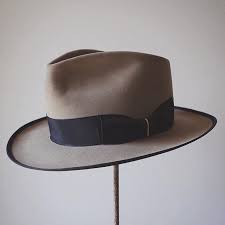 pure beaver teardrop fedora in natural hat hats hatmaker hatter fedora kumamoto 帽子 ハット ハンドメイド ハンドクラフト ファッショ hats for men cowboy hats hats vintage