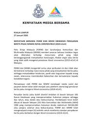 Berikut ini merupakan penjelasan dari definisi visi dan misi. Kenyataan Media Bersama Kenyataan Bersama Pdrm Dan Skmm Mengenai Penularan Berita Palsu Wabak Novel Coronavirus 2019 Ncov Jabatan Penerangan Malaysia