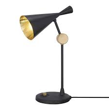 Beat Table Laiton Brosse Interieur Or Rotule Doree Cable Noir Lampe A Poser Metal H48cm 564 00 Lampe A Poser Lampe Laiton