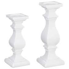 Each pillar candle holder can accommodate 1 votive or pillar candle. 10 8 And 6 Inches High Ten Waterloo Set Of 3 Wood Pillar Candle Holders In Matte Black Grey Home Kitchen Home Decor