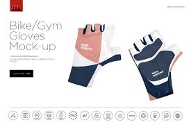 Bike Gym Gloves Mock Up Gym Gloves Gloves Mocking