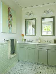 One of the easiest and most effective ways to use green in your bathroom is simply by repainting the walls with a rich, glorious shade like this one from kathrynlavin. Ten Green Bathrooms That Look Stunning
