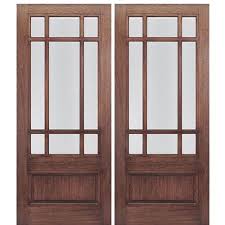 Chat with our experts now. Mai Doors Htc700 2 72 X80 9 Lite Marginal Mahogany Wood Craftsman Style Entry Double Doors