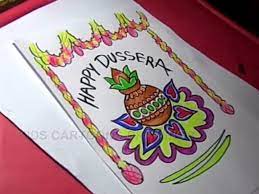 You can easily modify and edit this free free happy dussehra greeting card with nice quote file. How To Draw Happy Dussehra Color Greeting Drawing Step By Ste Video Dailymotion