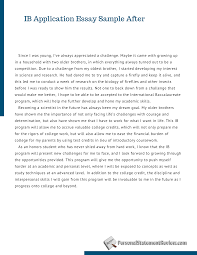Pin On Ib Application Essay Sample After
