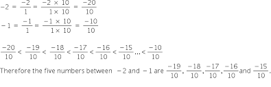 Even if you express the resulting number not as a fraction and it repeats infinitely, it can still be a rational number. List Five Rational Numbers Between 2and 1 Mathematics Topperlearning Com J2whxrss