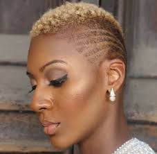 60 Great Short Hairstyles For Black Women Short Hair Designs Short Natural Hair Styles Side Shave Design