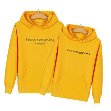 ٢٧ ذو القعدة ١٤٤٢ هـ. Women Men Matching Clothes For Couples I Have Everything I Need I Am Everything Letter Print Couple Hoodies Sweatshirts Pullover Hoodies Sweatshirts Aliexpress