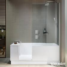 Duravit Shower Bath Rechteck Badewannne Mit Duschzone Und Verkleidung Klarglas 700404000000000 Duschbadewanne Badewanne Mit Dusche Badewanne