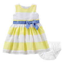 Carter S Striped Bow Dress Baby Girl Girl Outfits Girls Easter Dresses Baby Girl Clothes