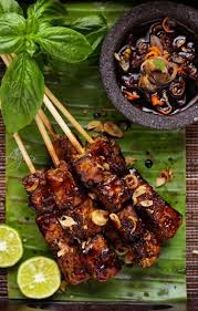Indonesian Sate Tempeh With Chile Kecap Manis Bawang Goreng Lime Dipping Sauce This Recipe Is Shar Photographing Food Malaysian Food Vegetarian Recipes