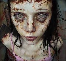 Blood moon eclipse over Stonehenge in Wiltshire UK