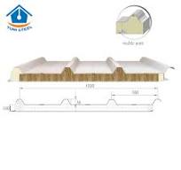 100mm 4 Ribs Rockwool Sandwich Roofing Panel with PU Edge ...
