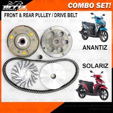 The ego avantiz is powered by a 124 cc engine, and has a variable speed gearbox. Combo Set Yamaha Ego Avantiz Solariz Front Rear Pulley Drive Belt