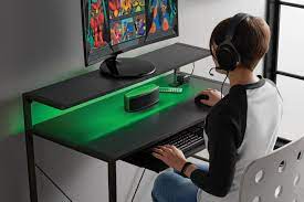 Best 5 cheap gaming computer desk for budgets in 2021 reviews. Mainstays Computer Gaming Desk With Led Lights Walmart Com Walmart Com