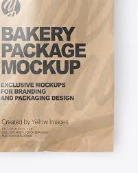 Download Kraft Paper Bag With Cookies Mockup In Bag Sack Mockups On Yellow Images Object Mockups PSD Mockup Templates