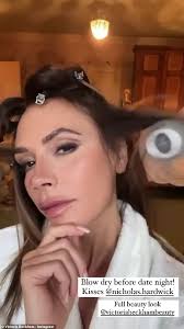 Victoria Beckham gives fans a glimpse into blow dry before date night with  husband David