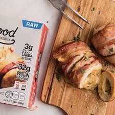Wrap it in a generous blanket of bacon. Amazon Com Real Good Foods Low Carb High Protein Gluten Free Bacon Wrapped Stuffed Chicken Pepperjack Cheese 4 Count Everything Else