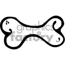 Cartoon Clipart Vector Dog Bone 001 Bw Cartoon Clip Art Clip Art Cartoon Dog