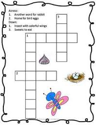 Maybe you would like to learn more about one of these? Spring Crossword Puzzles Freebie Spring Kindergarten Colorful Wings Crossword Puzzles