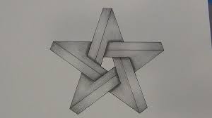How To Draw An Impossible Star My Drawing Tutorials Art Made Simple Optical Illusions Drawings Optical Illusion Drawing Illusion Drawings