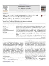 1f., no.368, chung cheng 1st. Pdf Objective Structured Clinical Examination Osce Including Critical Simulation Evaluation Of Medical Student Competence