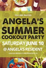 Avail cookout hours and satisfy your hunger fo fast foods. Summer Cookout Party Free Flyer Template Freebie Psd Flyer Freepsdflyer