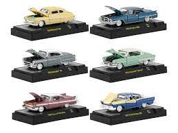 Auto Thentics 6 Cars Set Release 51 In Display Cases 1 64 Diecast Model Cars By M2 Machines Diecast Model Cars Car Model Diecast Models