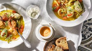 Bouillabaisse Mit Rouille Fischsuppe Mit Rouille Rezept Rezepte Lebensmittel Essen Portionen