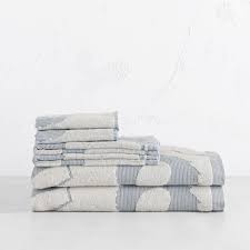 Soft hotel and spa hotel bath towel it feels softer with every wash. Marimekko Unikko Jacquard Bath Bundle Double Light Blue White Living By Design
