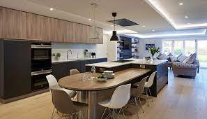 Kitchen island with integrated dining table. Kbbfocus Kitchen Dining Is It Time To Bid Goodbye To The Breakfast Bar