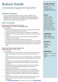 Beautifully designed, easily editable templates to get your work done bloggers: Community Engagement Specialist Resume Samples Qwikresume