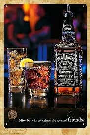 Nostalgic Reproductions Jack Daniel Whiskey Club Bar Metal Tin Sign Ebay Jack Daniels Jack Daniels Bottle Whiskey