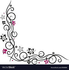Flower Decoration Vector Image On Vectorstock In 2020 Flower Decorations Vector Free Flowers