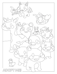 How to follow adopt me news on twitter? Coloradoptme Coloring Pages Adopt Me