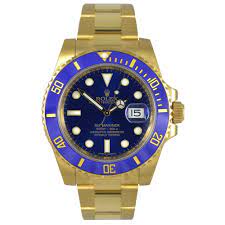 Rolex blue submariner 16613 submariner steel 18k yellow gold two tone $9495.0. Rolex Submariner 116618lb 18 Karat Yellow Gold Blue Dial Automatic Men S Watch At 1stdibs