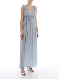 Acquista online i nostri splendidi tessuti in seta per abbigliamento e moda, tutti prodotti in italia nella nostra filiera tessile, utilizzando seta di prima qualità. Dondup Abito Lungo In Georgette Di Seta Azzurra Abiti Da Sera A931sf0091dxxx858