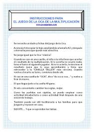 La oca vial para imprimir / sistema costarricense de informacion juridica. Juego De La Oca De La Multiplicacion Primer Ciclo Auseva
