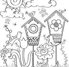 Spring Coloring Pages Easy Spring Coloring Sheets Spring Coloring Pages Flower Coloring Pages