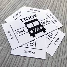 Personalised Wedding Food Truck Tickets Qty 50 White Coupons Etsy Food Truck Wedding Food Vouchers Wedding Food