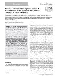Investigation dna proteins and mutations answers. Pdf Abcmdb A Database For The Comparative Analysis Of Protein Mutations In Abc Transporters And A Potential Framework For A General Application