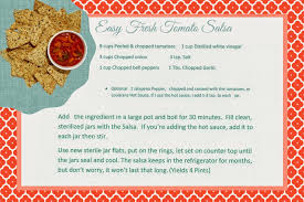 Fresh Tomato Salsa Fresh Tomato Salsa Recipe Cards Easy Fresh Tomato Salsa