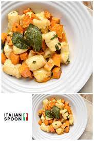 Homemade Potato Gnocchi With Oven Roasted Pumpkin And Crispy Sage And Burnt Butter Sauce Re Pumpkin Gnocchi Sauce Vegetarian Gnocchi Recipes Burnt Butter Sauce